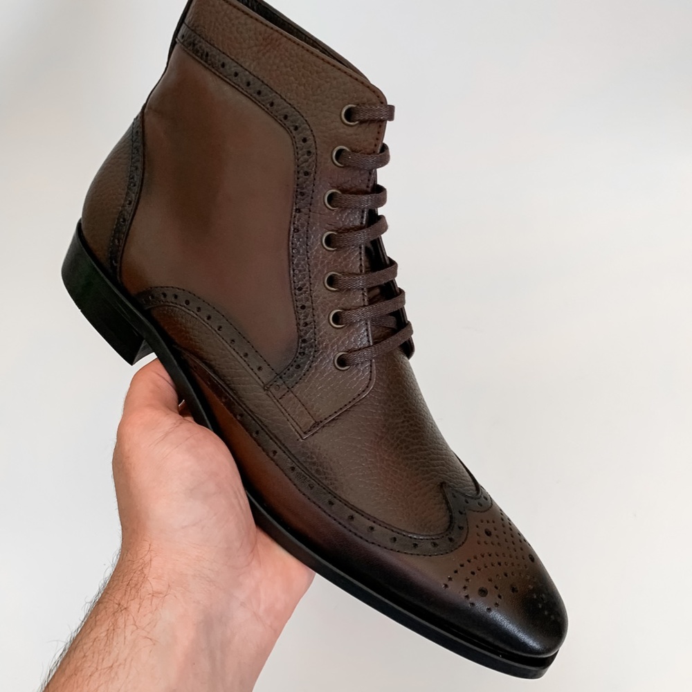 Brown Leather Boots - Picture 3 of 4